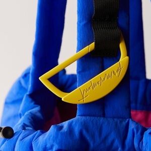 NWT FP MOVEMENT CRESCENT CARABINER IN mustard yellow dijon